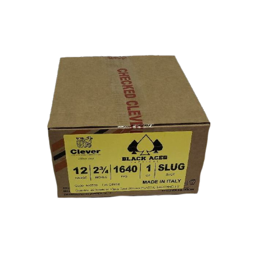 Black Aces 12ga High Velocity Slugs 2.75" 1640 fps (20 boxes = 200 rounds)